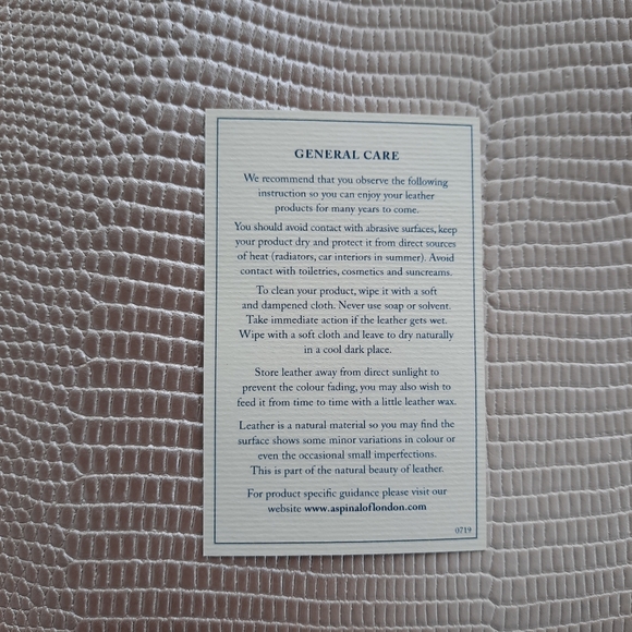 Aspinal of London Large Essential Flat Pouch - Picture 16 of 16